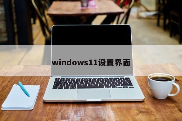 windows11设置界面