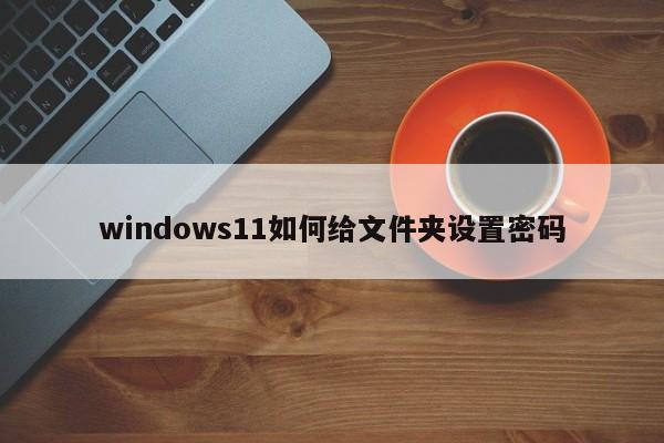 windows11如何给文件夹设置密码